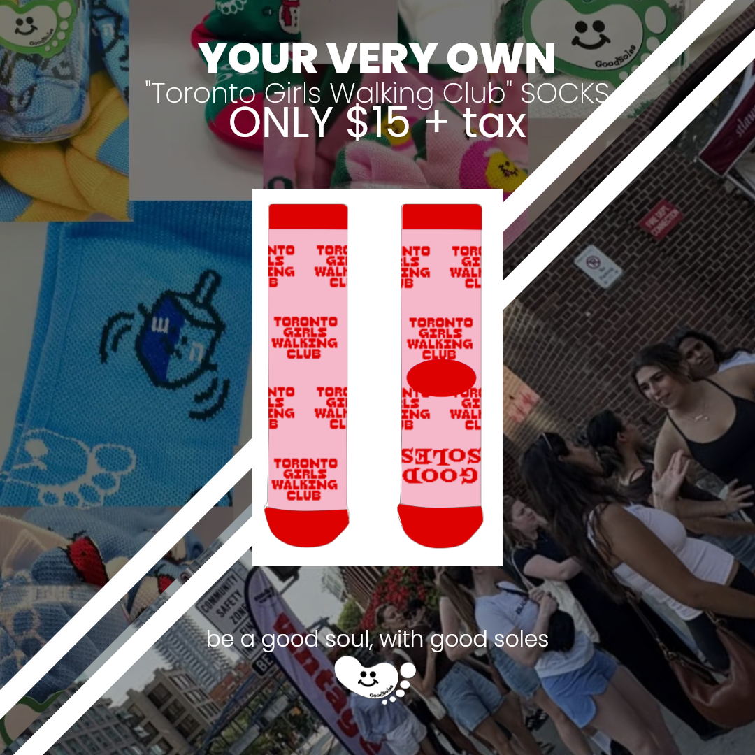 "Toronto Girls Walking Club" || Good Soles Socks {Pre-ORDER}
