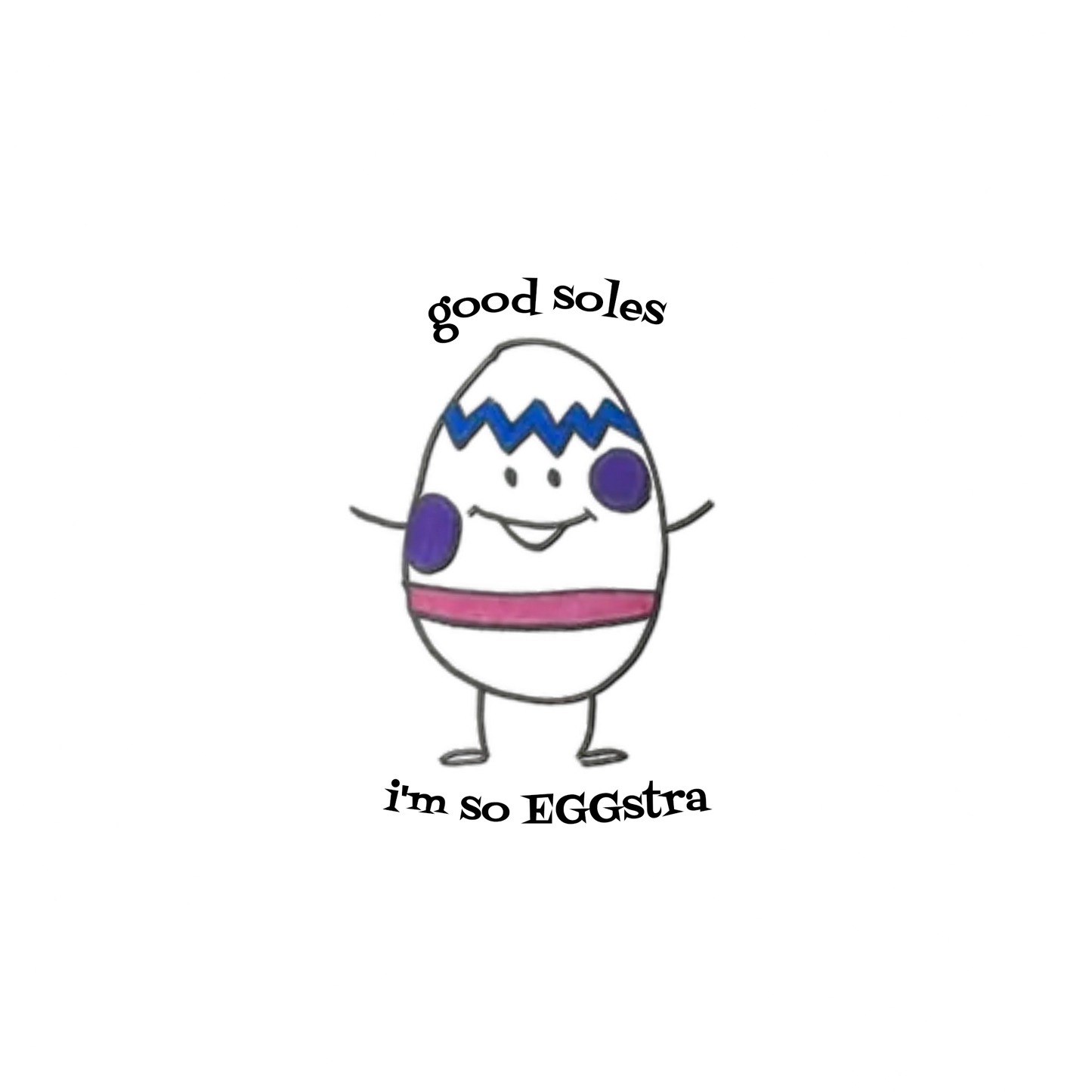 "I'm so EGGstra" Embroidered Toddler Short Sleeve Tee | Good Soles