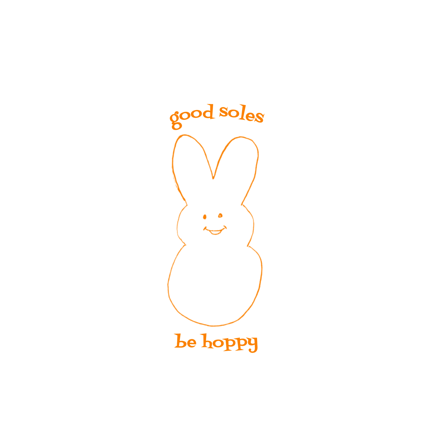 "be hoppy" Embroidered Unisex Hoodie Orange | Good Soles