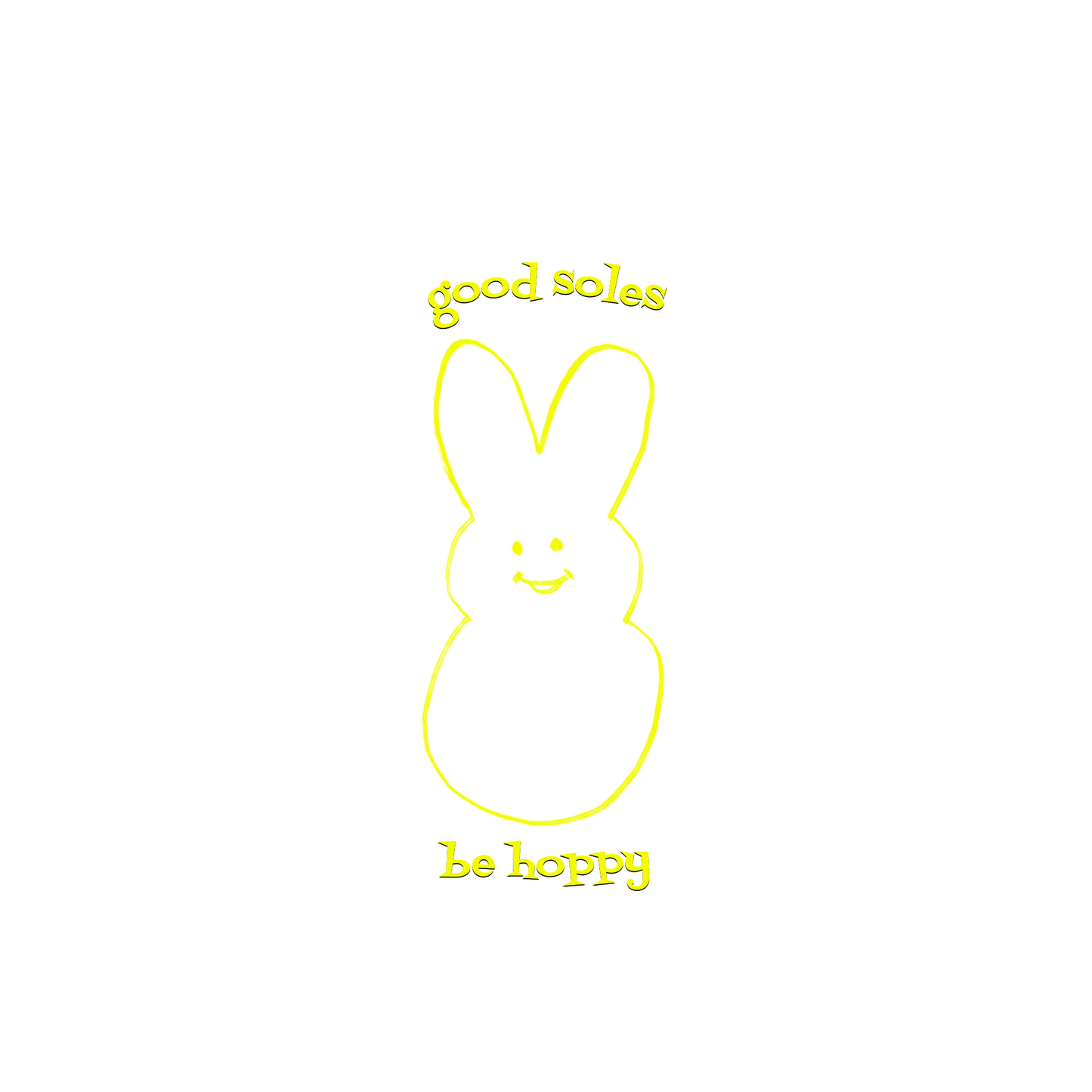"be hoppy" Embroidered Unisex Hoodie Yellow | Good Soles