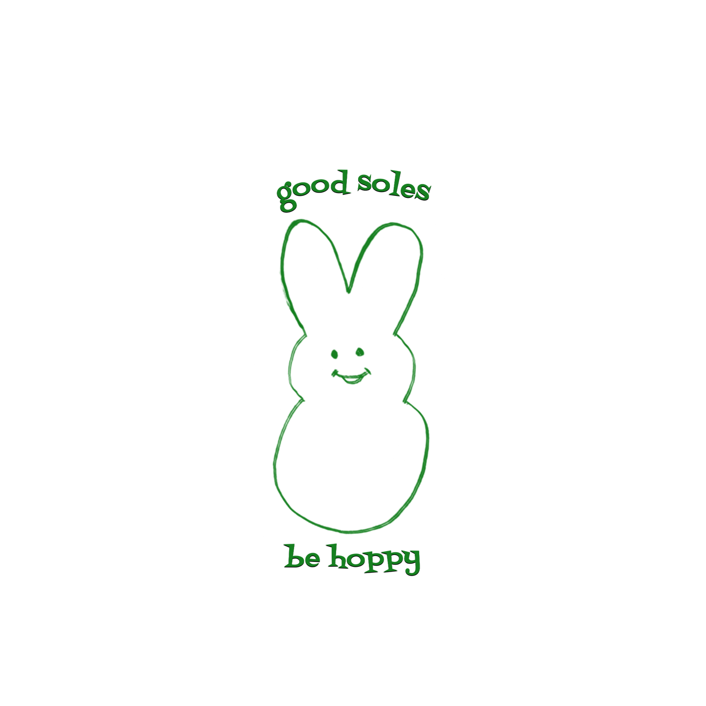 "be hoppy" Embroidered Unisex Hoodie Green | Good Soles