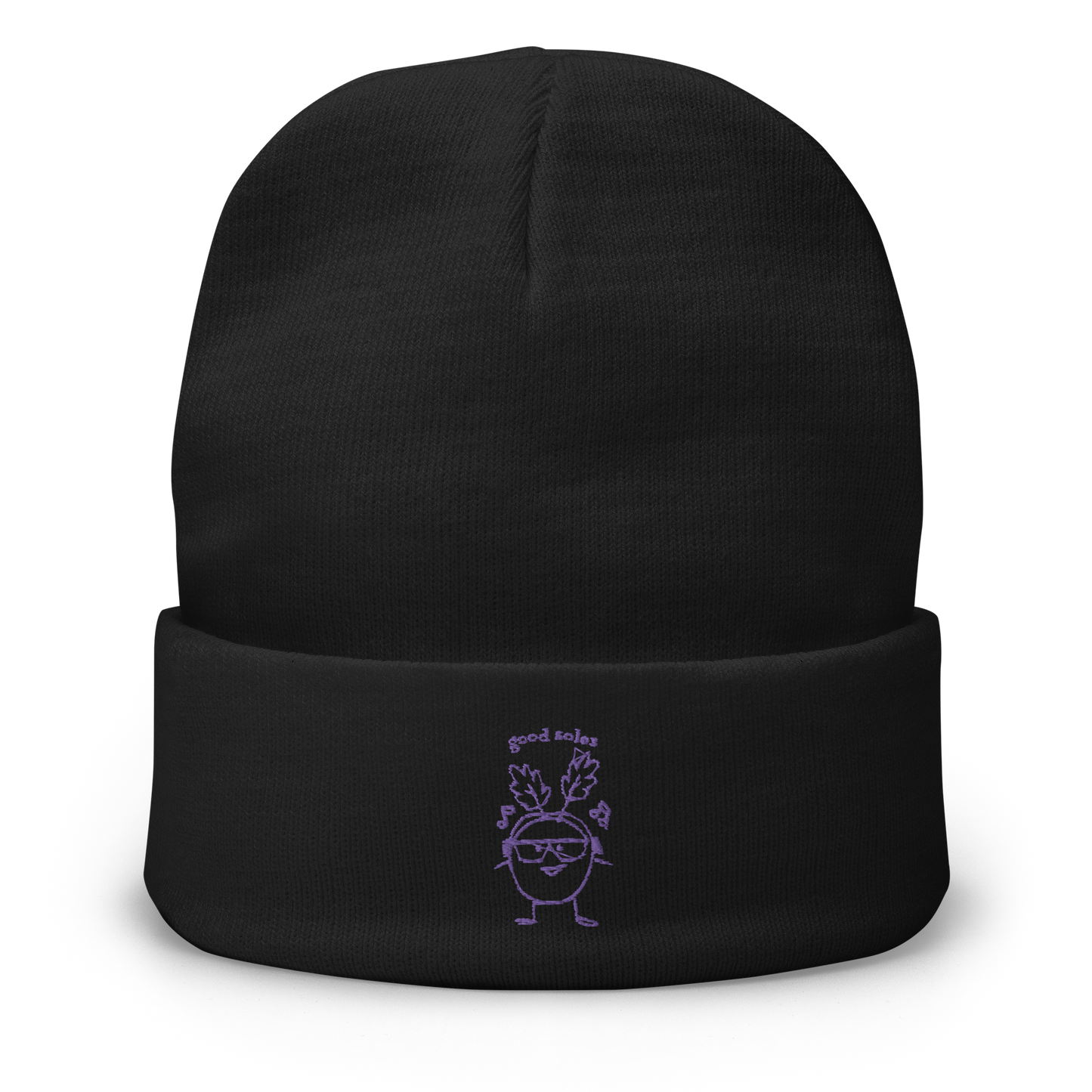 "let the beet drop" Embroidered Beanie | Good Soles Socks
