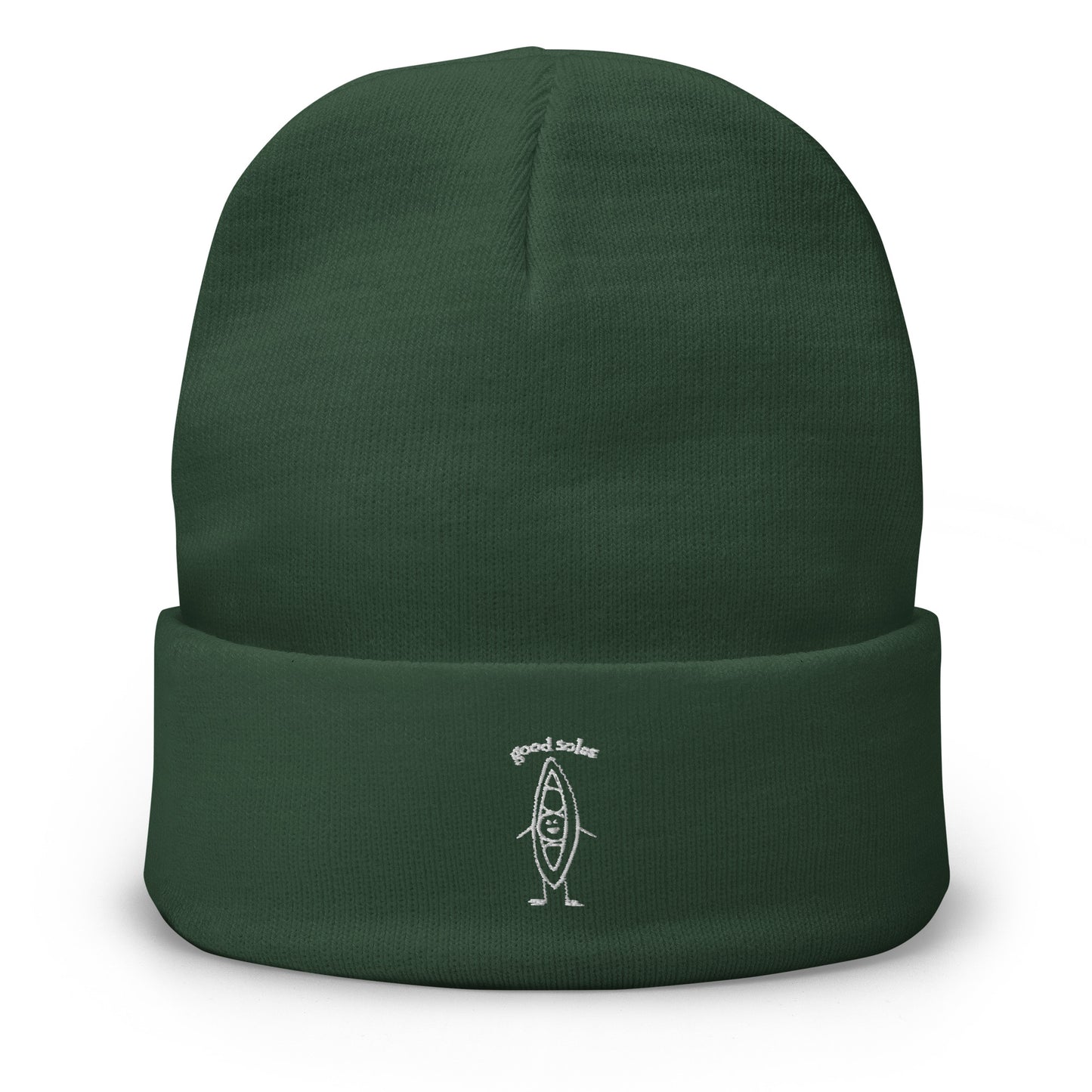 "HaPea" Embroidered Beanie | Good Soles Socks