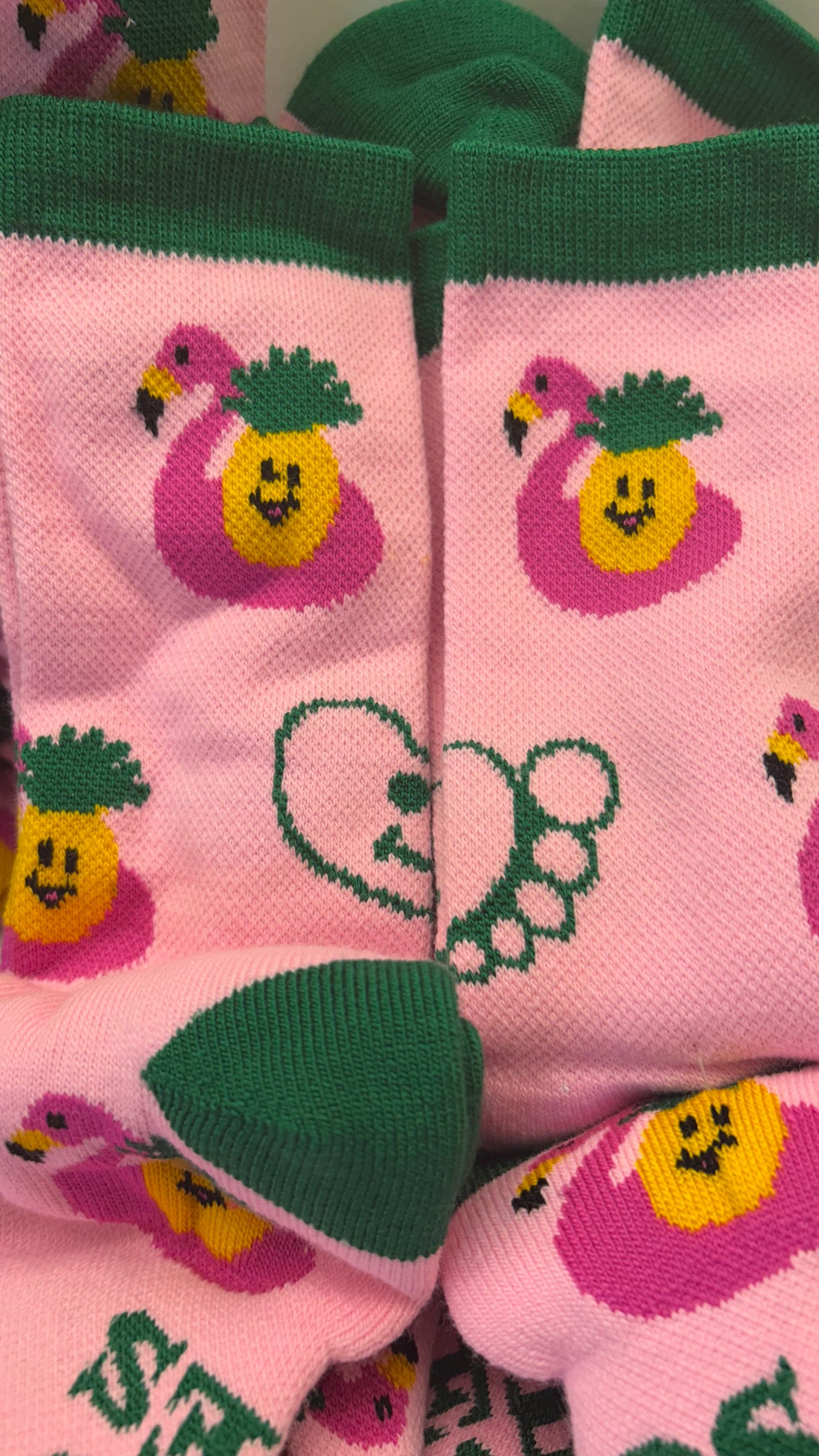 "feelin' fineapple" Emboidered Socks | Good Soles Socks