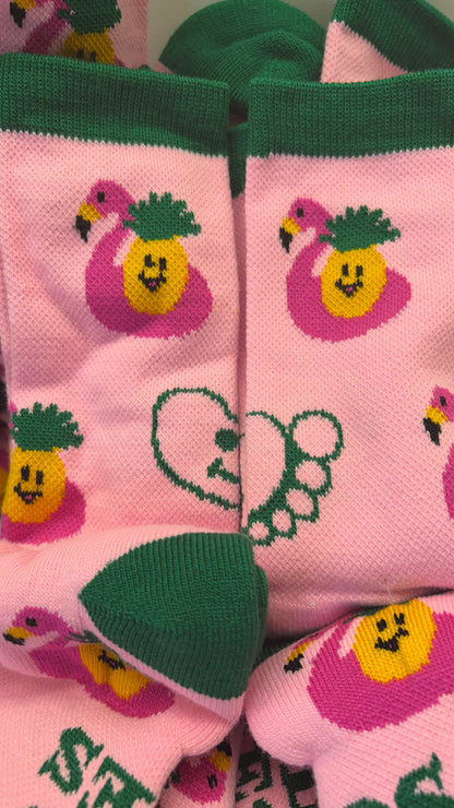 "feelin' fineapple" Emboidered Socks | Good Soles Socks