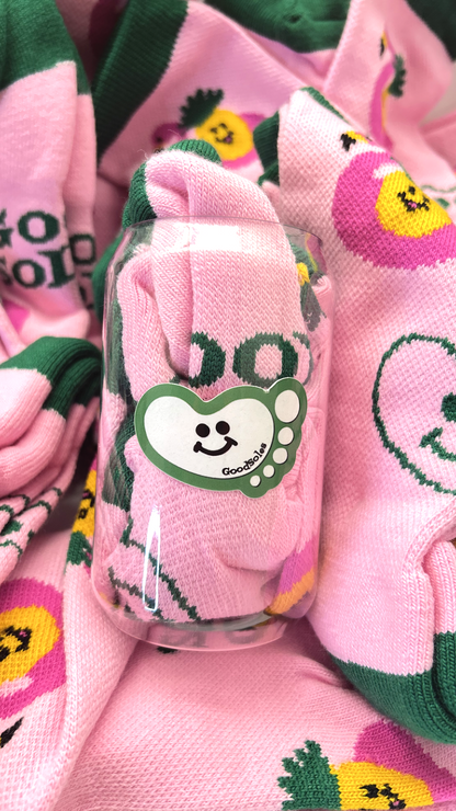 "feelin' fineapple" Emboidered Socks | Good Soles Socks