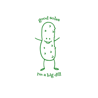 "im a big dill" Embroidered Beanie [Good Soles Socks]