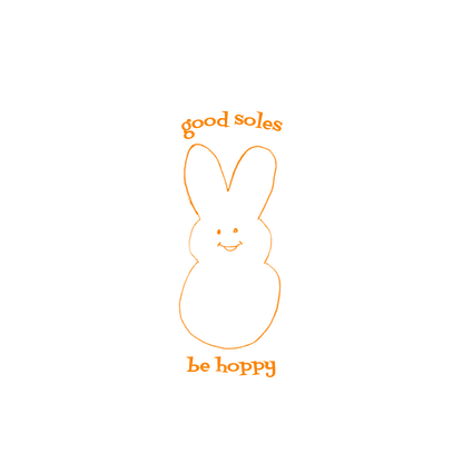 "be hoppy" Embroidered Unisex Hoodie Orange | Good Soles
