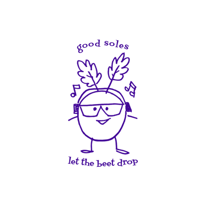 "let the beet drop" Embroidered Toddler Short Sleeve T-Shirt | Good Soles Socks
