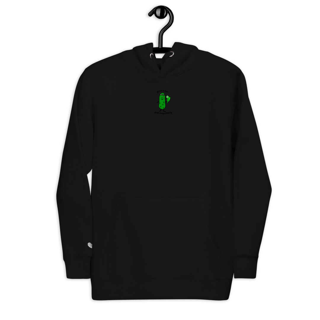 "dink responsibly" Embroidered Hoodie| Good Soles