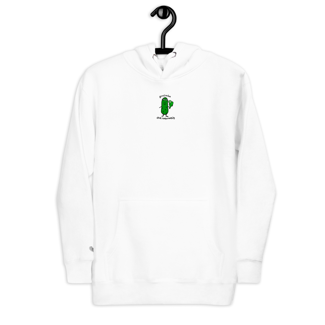 "dink responsibly" Embroidered Hoodie| Good Soles