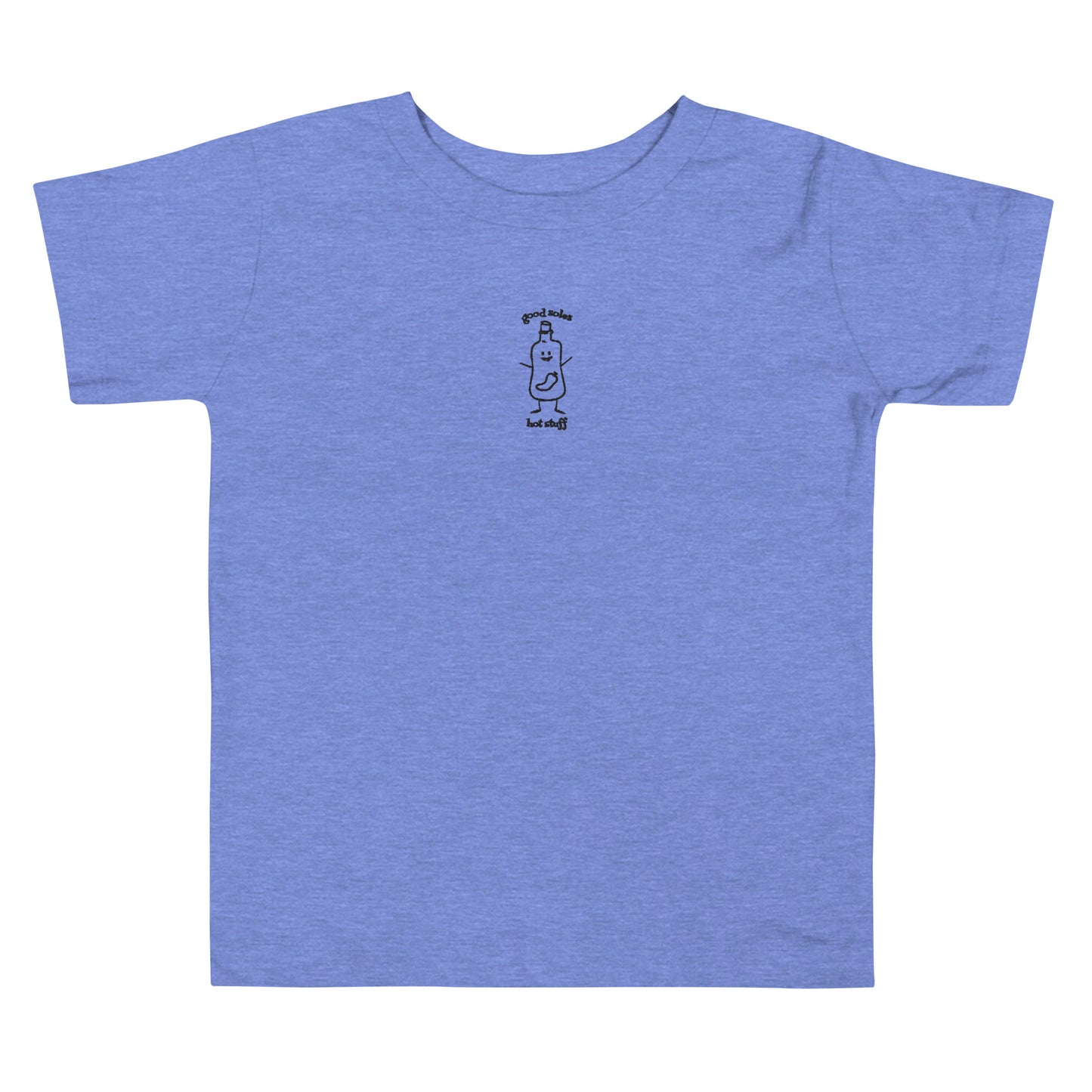 "hot stuff" Toddler Embroidered Short Sleeve Tee [Good Soles Socks]