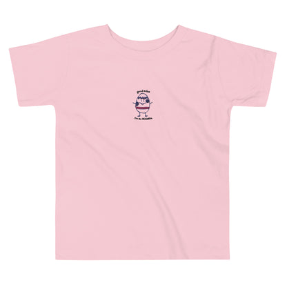"I'm so EGGstra" Embroidered Toddler Short Sleeve Tee | Good Soles