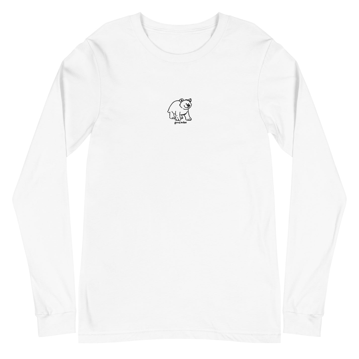 "Beary-Cute" Long Sleeve Embroidered T-Shirt | Good Soles Socks