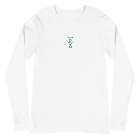 "HaPea" Long-Sleeve Embroidered T-Shirt | Good Soles Socks