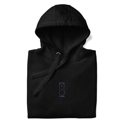 "be hoppy" Embroidered Unisex Hoodie Purple | Good Soles