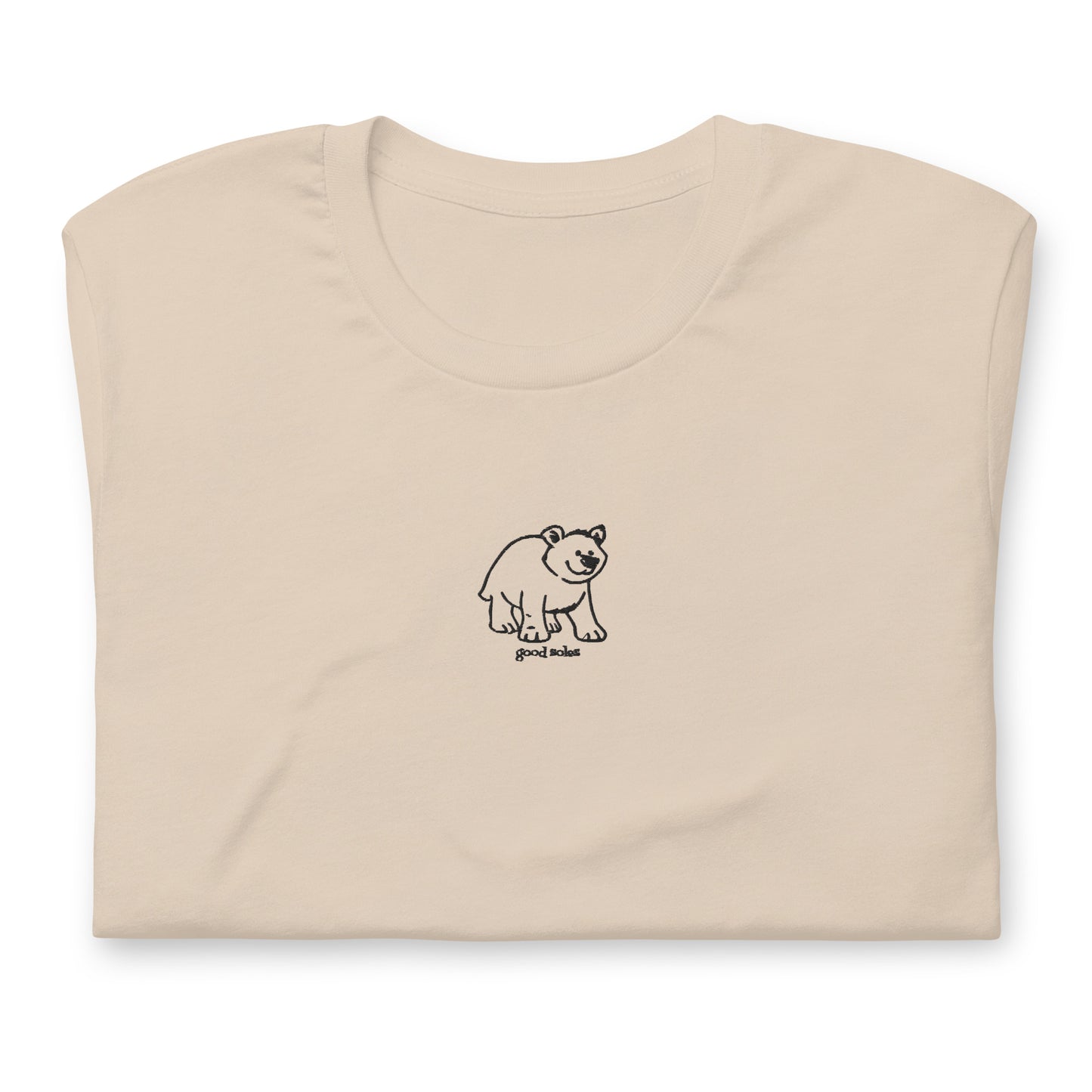 "Beary Cute" Short Sleeve Embroidered T-Shirt | Good Soles Socks