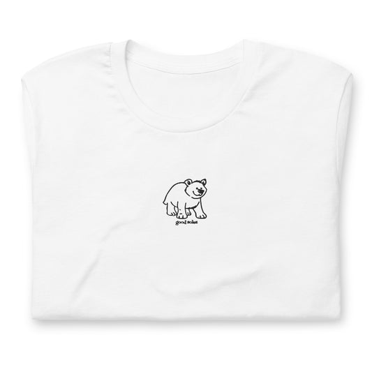 "Beary Cute" Short Sleeve Embroidered T-Shirt | Good Soles Socks
